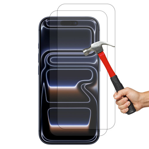 2x iPhone 17 Pro (6.3") Premium 9H 2.5D Tempered Glass Screen Protectors