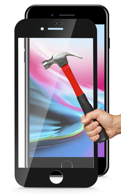 2x iPhone 6 (4.7") Premium Full Cover 9H Tempered Glass Screen Protectors