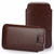 iPhone 14 (6.1") Brown Pull Tab Pouch Slim Sleeve PU Leather Case