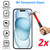 2x iPhone 15 (6.1") Premium 9H 2.5D Tempered Glass Screen Protectors