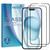 2x iPhone 15 (6.1") Premium Full Cover 9H Tempered Glass Screen Protectors