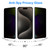 2x iPhone 15 Pro Max (6.7") Privacy Anti-Spy Premium Full Cover 9H Tempered Glass Screen Protectors