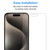 3x iPhone 15 Pro (6.1") Premium Hydrogel Full Cover Clear Screen Protectors