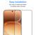 2x HONOR 600 5G Premium Full Cover 9H Tempered Glass Screen Protectors