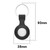 Black Silicone Protective Case Holder for Apple AirTag Tracker with Keychain Ring