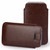 iPhone 13 (6.1") Brown Pull Tab Pouch Slim Sleeve PU Leather Case