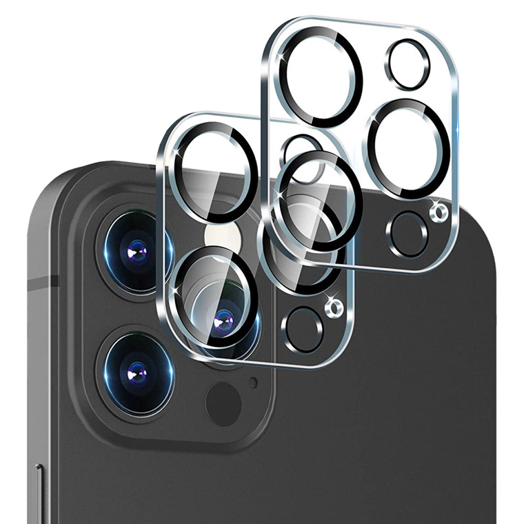 2x iPhone 15 Pro Max (6.7") Premium Full Coverage Camera Lens Tempered Glass