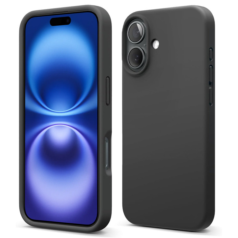 Apple iPhone 16 (6.1") Black Premium Soft TPU Gel Back Protective Case