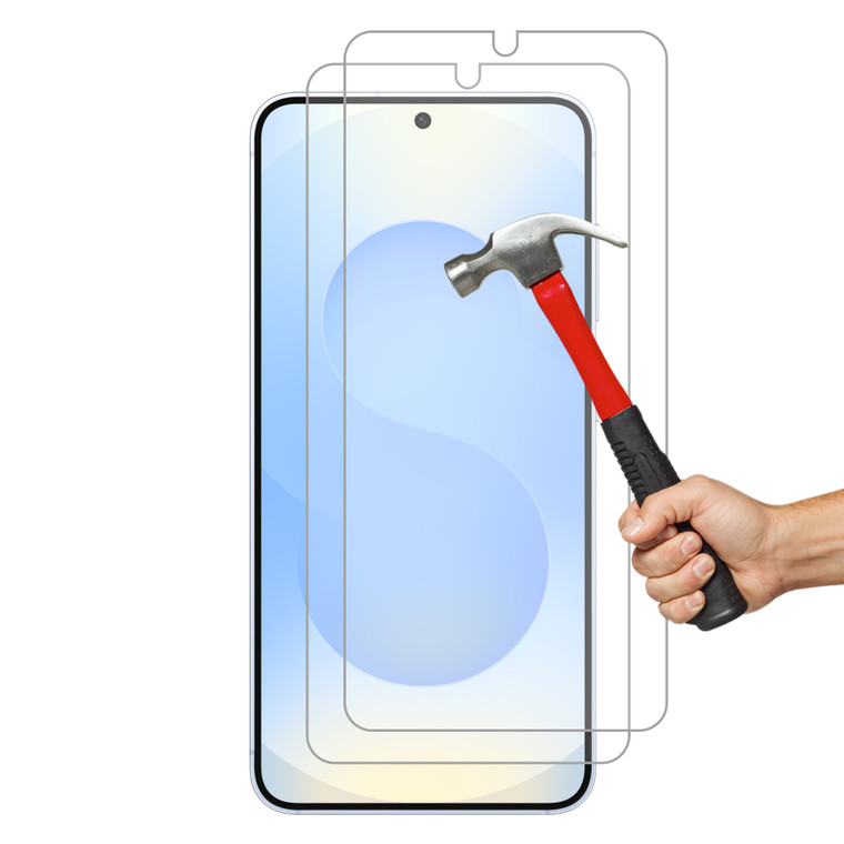 2x Samsung Galaxy S25 (6.2") Premium 9H Tempered Glass Screen Protectors