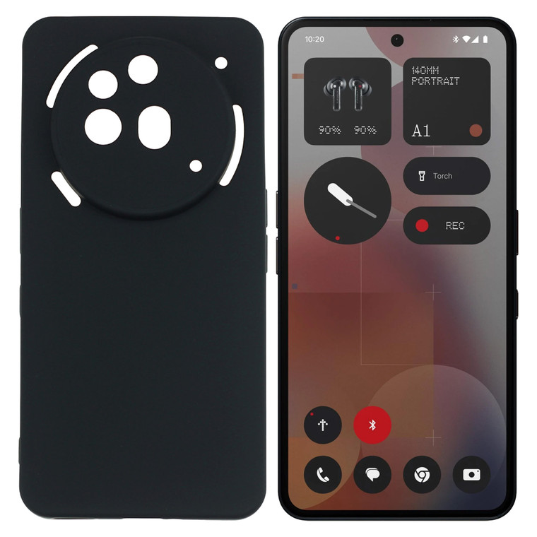Nothing Phone (3a) Pro Black Premium Soft TPU Gel Back Protective Case