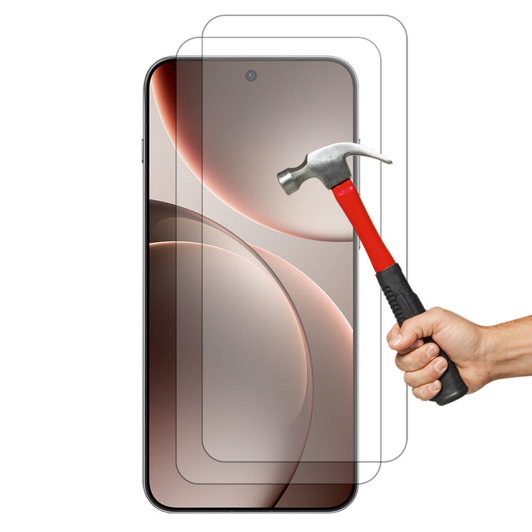 2x Premium 9H Tempered Glass Screen Protectors for OPPO Find X9 Pro