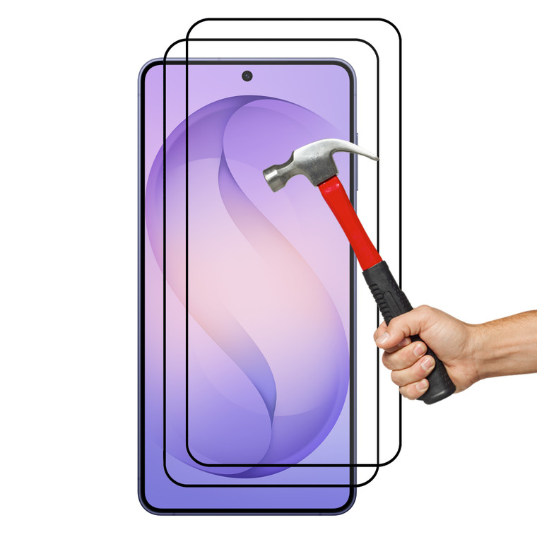 2x Samsung Galaxy S26+ (6.7") Premium Full Cover 9H Tempered Glass Screen Protectors