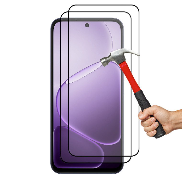 2x OPPO A6x 5G Premium Full Cover 9H Tempered Glass Screen Protectors