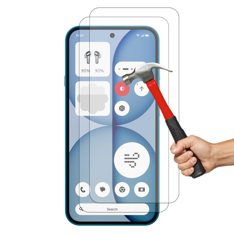 2x Nothing Phone (4a) Premium 9H Tempered Glass Screen Protectors