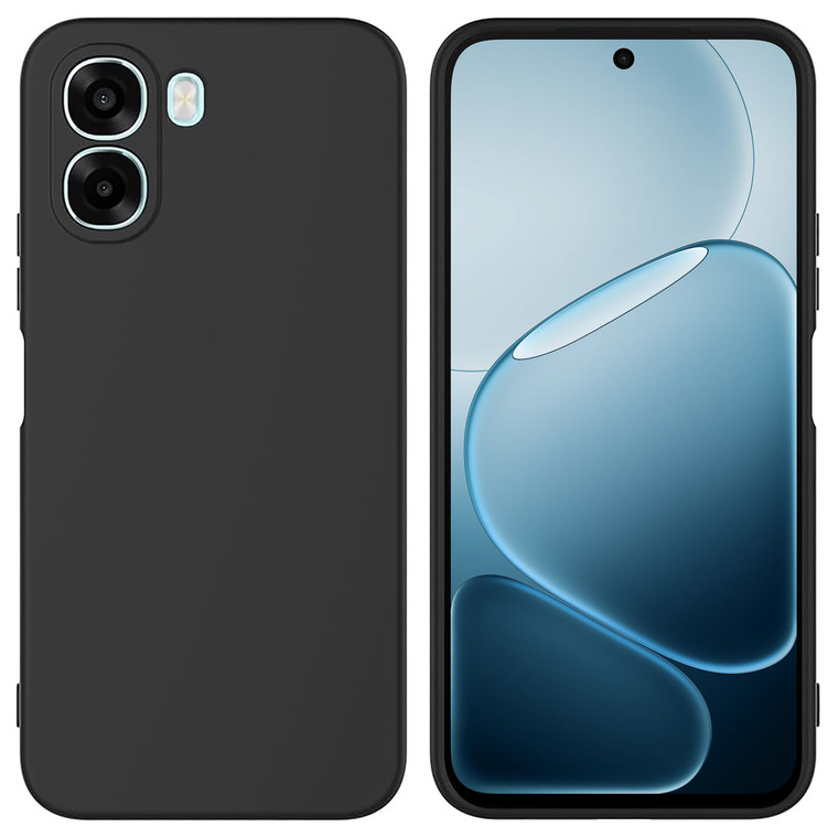 OPPO A6x 4G Black Premium Soft TPU Gel Back Protective Case