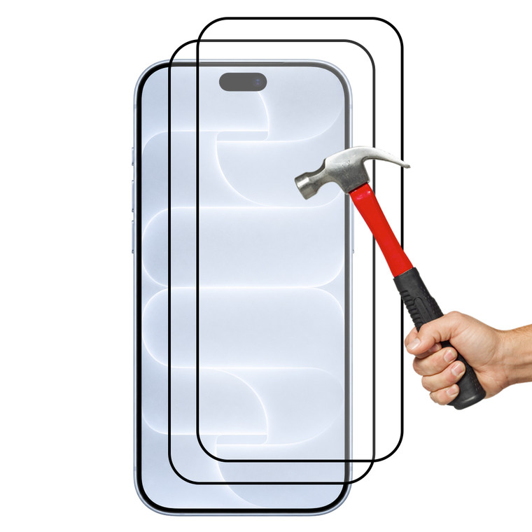 2x iPhone 18 Pro (6.3") Premium Full Cover 9H Tempered Glass Screen Protectors