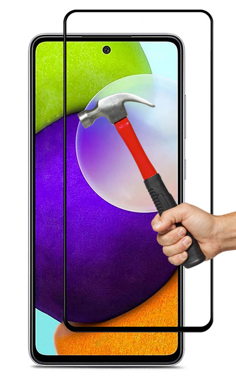 2x Galaxy A52 5G Premium Full Cover 9H Tempered Glass Screen Protectors