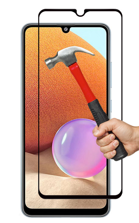 2x Galaxy A22 4G (6.4") Premium Full Cover 9H Tempered Glass Screen Protectors