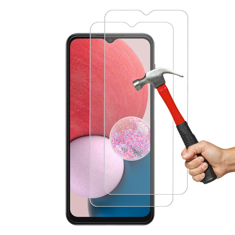 2x Galaxy A13 Premium 9H HD Tempered Glass Screen Protectors