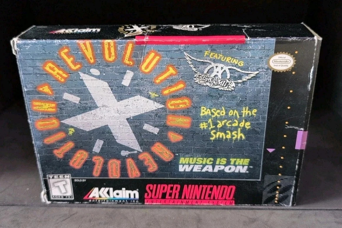 Revolution X (Super Nintendo, 1994) – Complete CIB with Box