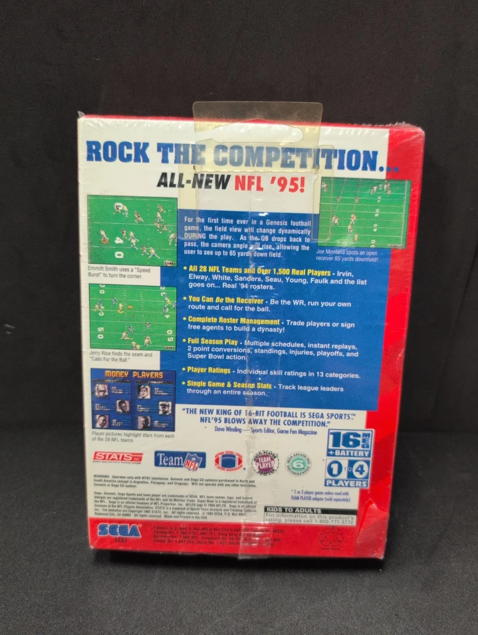 NFL '95 – Sega Genesis | Authentic