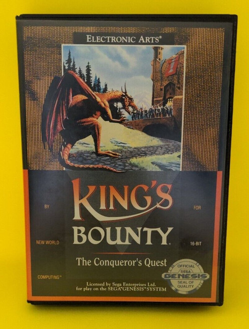 King's Bounty Sega Genesis By EA, Complete in Box Authentic