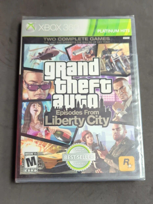 GTA IV & Episodes From Liberty City (Xbox 360, 2009) Grand Theft Auto BRAND NEW