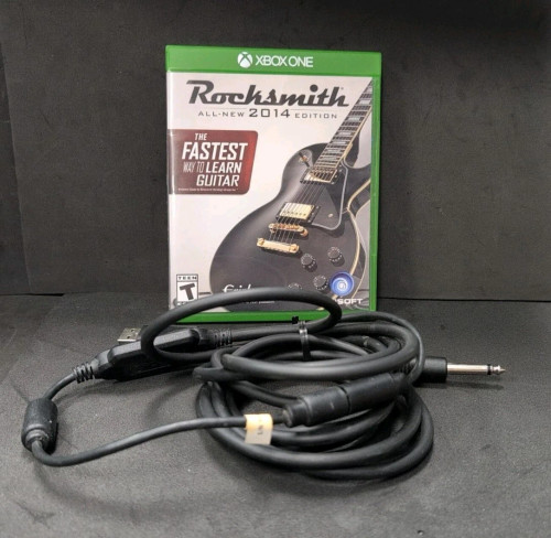 Authentic Rocksmith 2014 Edition Remastered Xbox One game with Real Tone cable and original packaging