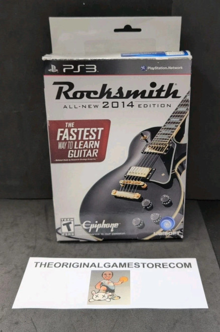 Authentic Rocksmith 2014 Edition PlayStation 3 game with Real Tone cable and original packaging
