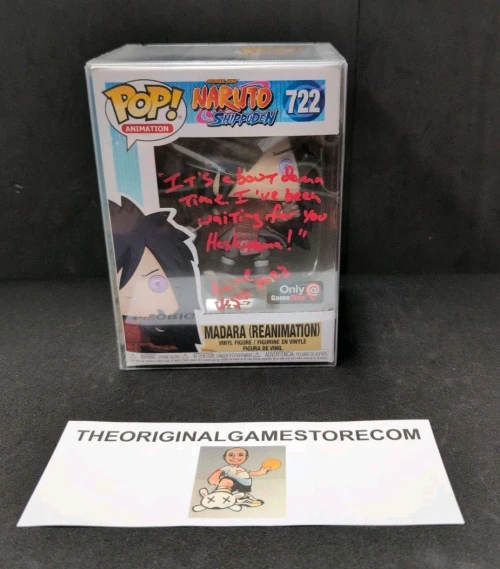 Authentic Funko Pop Naruto Shippuden Madara Reanimation figure signed by Neil Kaplan