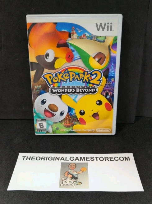 Authentic PokéPark 2 Wonders Beyond Nintendo Wii complete game with case disc and manual