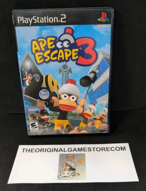 Authentic Ape Escape 3 Sony PlayStation 2 complete game with case disc and manual