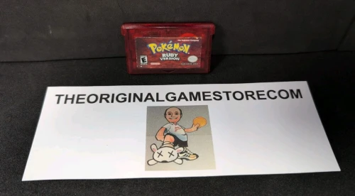 Authentic Pokémon Ruby Version Nintendo Game Boy Advance cartridge with new battery