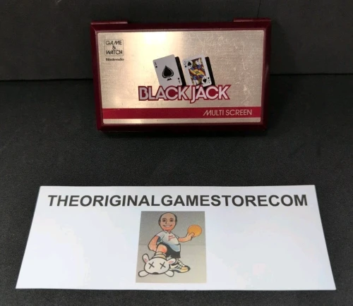 Authentic Nintendo Game and Watch Black Jack Multi Screen vintage handheld electronic game tested and working