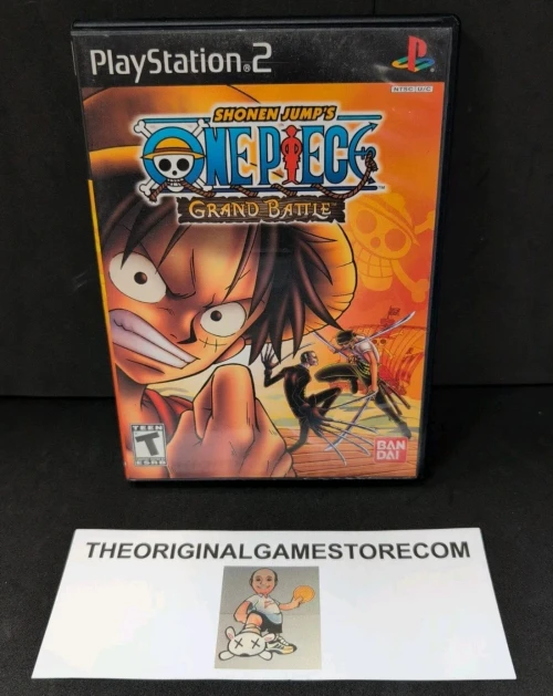 Authentic One Piece Grand Battle Sony PlayStation 2 PS2 complete in box with game disc case manual and registration card