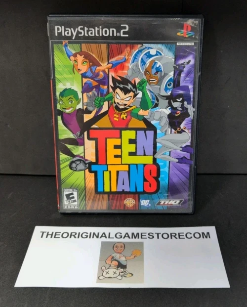 Authentic Teen Titans Sony PlayStation 2 PS2 complete in box with game disc case and manual