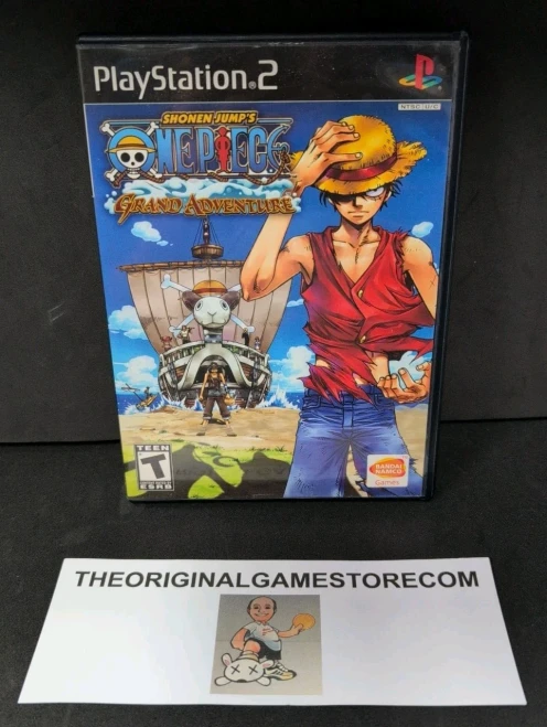 Authentic One Piece Grand Adventure Sony PlayStation 2 PS2 2006 game disc and case without manual