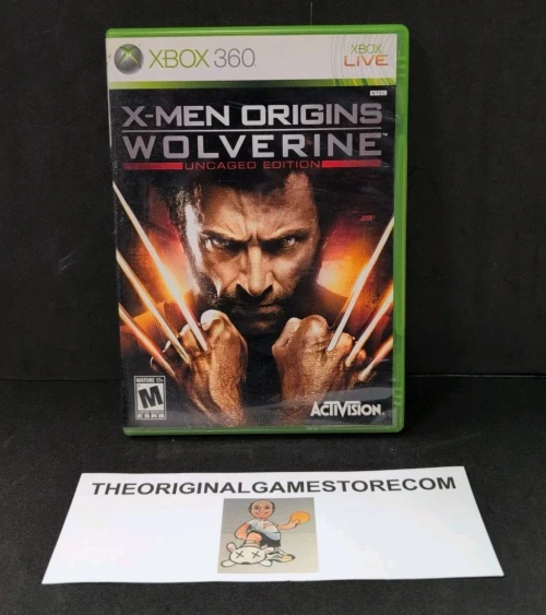 Authentic X-Men Origins Wolverine Uncaged Edition Xbox 360 2009 complete in box with disc case and manual showing minor wear