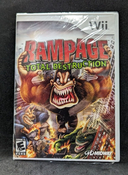 Rampage: Total Destruction (Nintendo Wii, 2006) Brand New Factory Seal