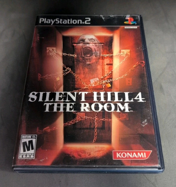 Authentic Silent Hill 4 The Room PlayStation 2 case disc and bonus audio CD with original artwork