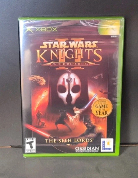 Authentic Star Wars Knights of the Old Republic II The Sith Lords Xbox factory sealed game with original artwork