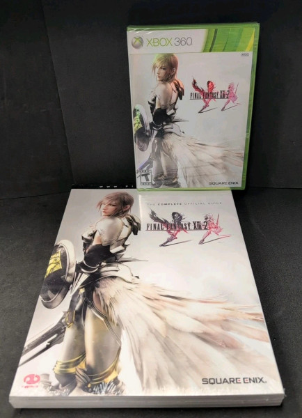Authentic Final Fantasy XIII-2 Xbox 360 factory sealed game with Piggyback guide