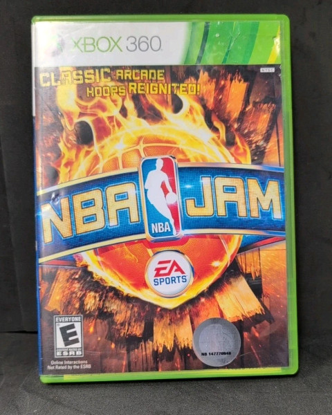 Authentic NBA Jam Xbox 360 case disc and inserts