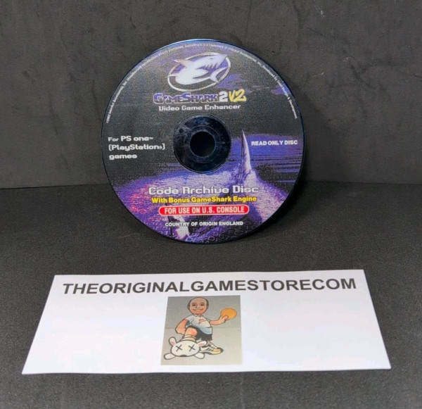 Authentic GameShark 2 Version 2 PlayStation 1 code archive disc