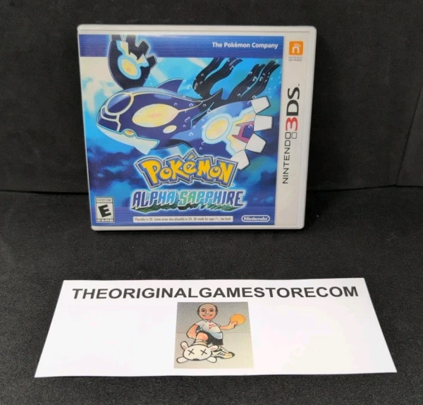 Authentic Pokémon Alpha Sapphire Nintendo 3DS complete game with case cartridge and inserts