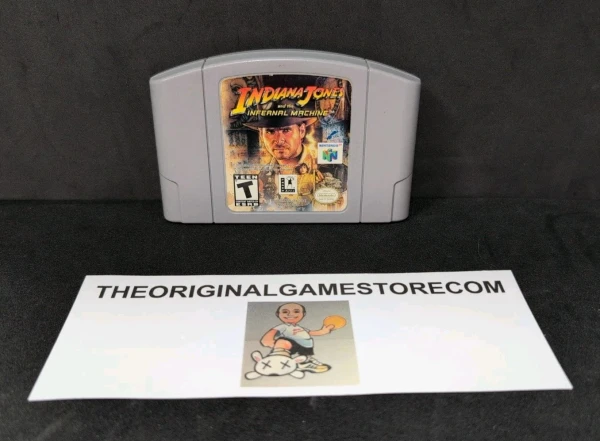 Authentic Indiana Jones and the Infernal Machine Nintendo 64 N64 game cartridge only