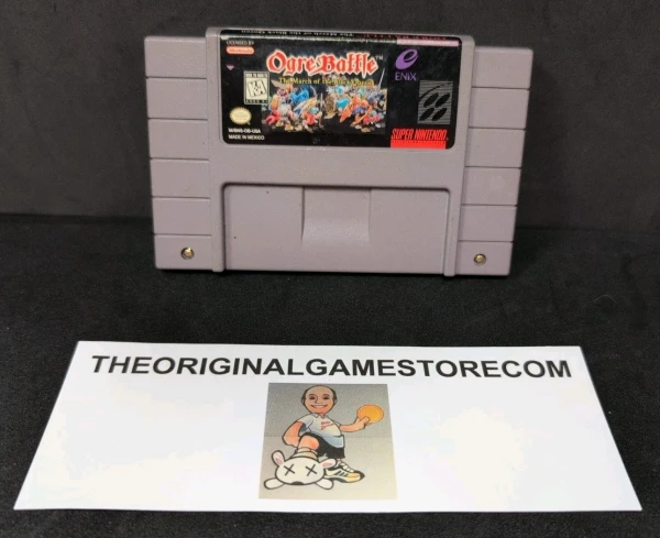 Authentic Ogre Battle The March of the Black Queen Super Nintendo SNES U.S. game cartridge only
