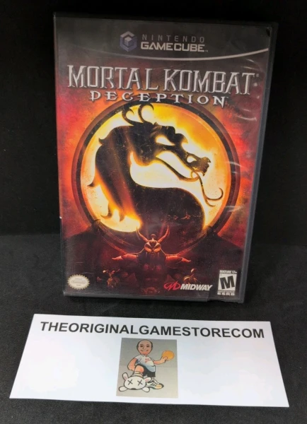 Authentic Mortal Kombat Deception Nintendo GameCube complete in box with game disc case and manual