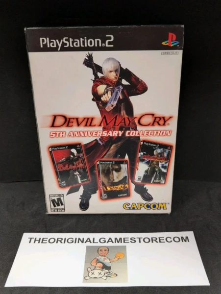 Authentic Devil May Cry 5th Anniversary Collection Sony PlayStation 2 PS2 complete in box