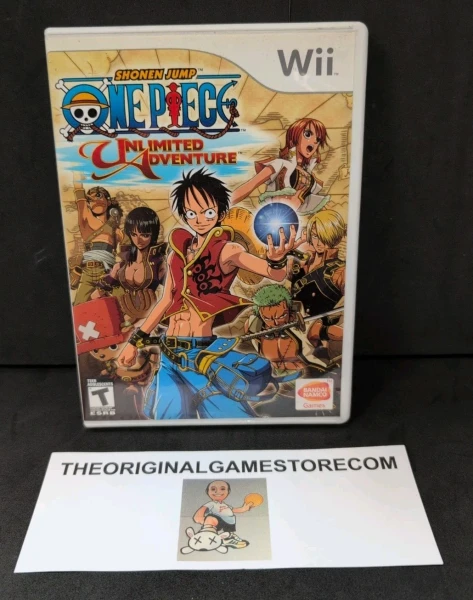 Authentic One Piece Unlimited Adventure Shonen Jump Nintendo Wii complete in box with game disc case and manual tested working